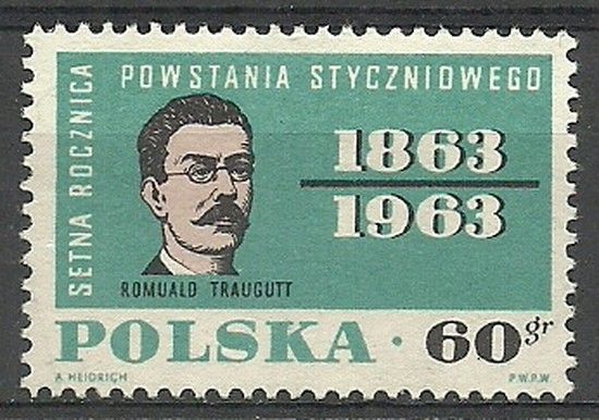 Znaczek Polska 1963 Mi 1370 Fi 1222 Czyste **
