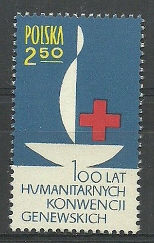 Znaczek Polska 1963 Mi 1392 Fi 1244 Czyste **
