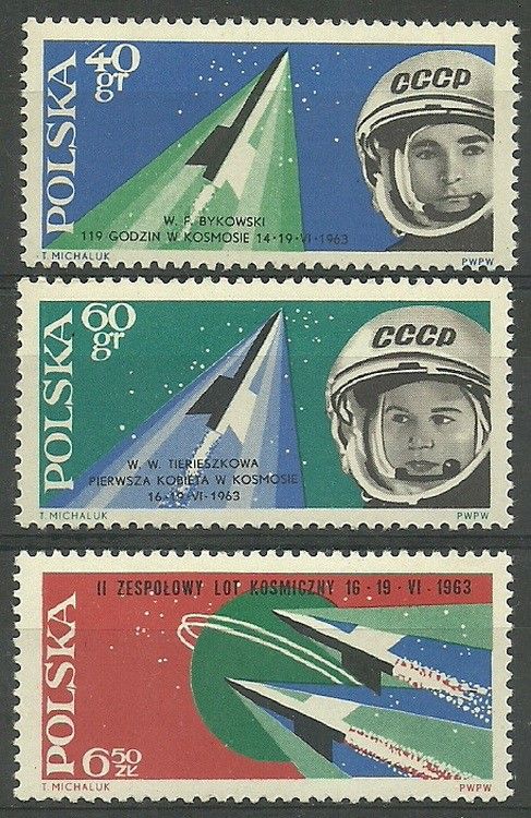 Znaczek Polska 1963 Mi 1415-1417 Fi 1267-1269 Czyste **