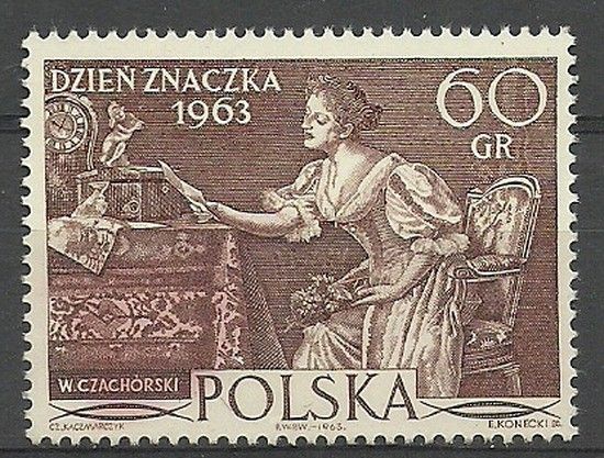 Znaczek Polska 1963 Mi 1433 Fi 1285 Czyste **