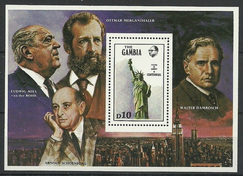 Znaczek Gambia 1986 Mi bl 26 Czyste **