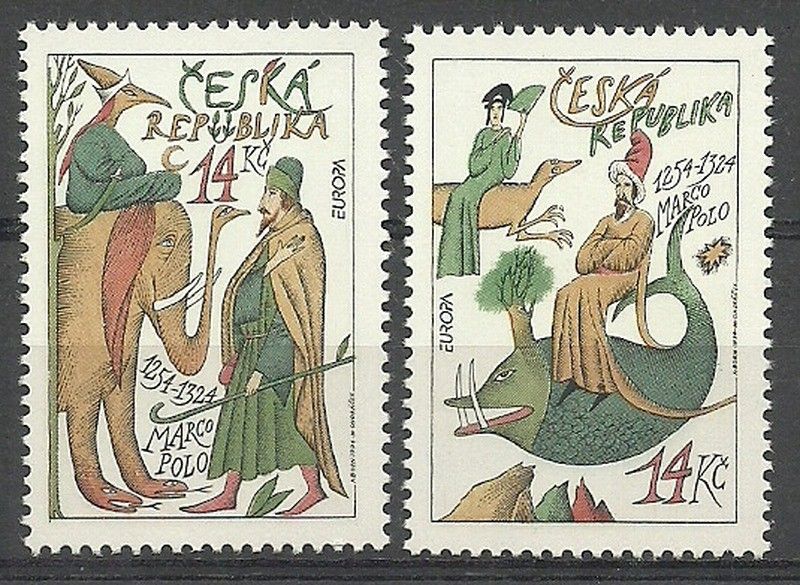 Znaczek Czechy 1994 Mi 36-37 Czyste **