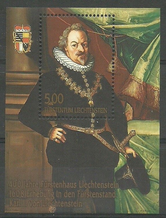 Znaczek Liechtenstein 2008 Mi bl 18 Czyste **