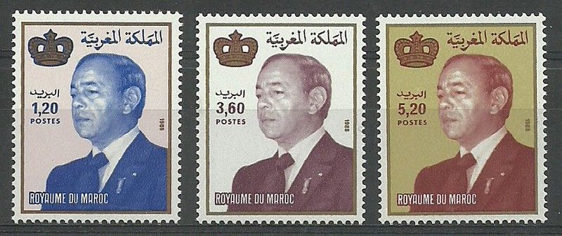 Znaczek Maroko 1988 Mi 1149-1151 Czyste **