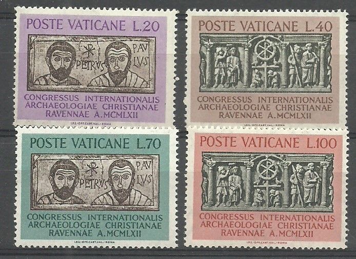 Znaczek Watykan 1962 Mi 408-411 Czyste **