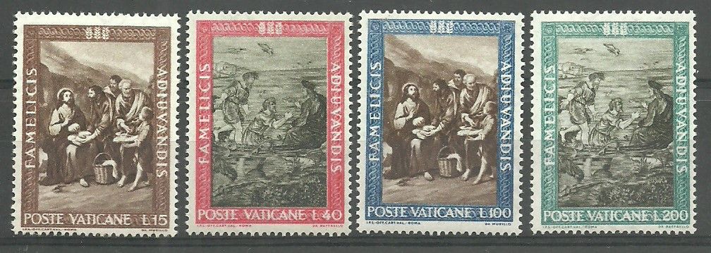 Znaczek Watykan 1963 Mi 423-426 Czyste **