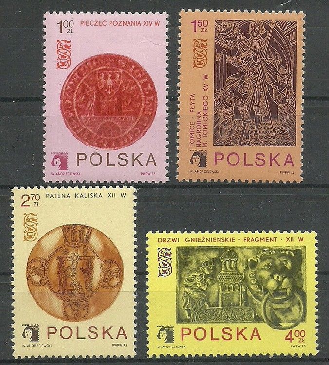 Znaczek Polska 1973 Mi 2258-2261 Fi 2111-2114 Czyste **