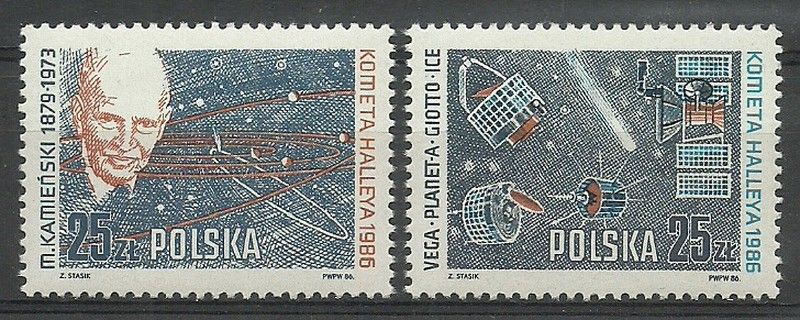 Znaczek Polska 1986 Mi 3014-3015 Fi 2866-2867 Czyste **