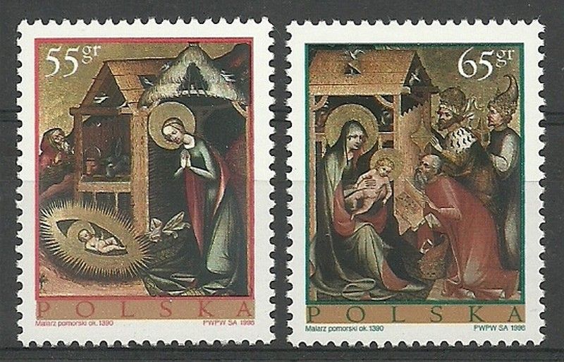 Znaczek Polska 1998 Mi 3734-3735 Fi 3586-3587y Czyste **