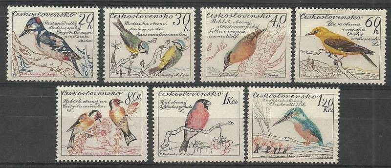 Znaczek Czechosłowacja 1959 Mi 1163-1169 Czyste **