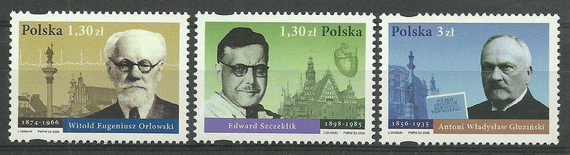 Znaczek Polska 2006 Mi 4253-4255 Fi 4103-4105 Czyste **