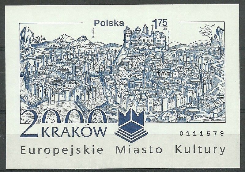 Znaczek Polska 2000 Mi bl 140B Fi bl 170A Czyste **