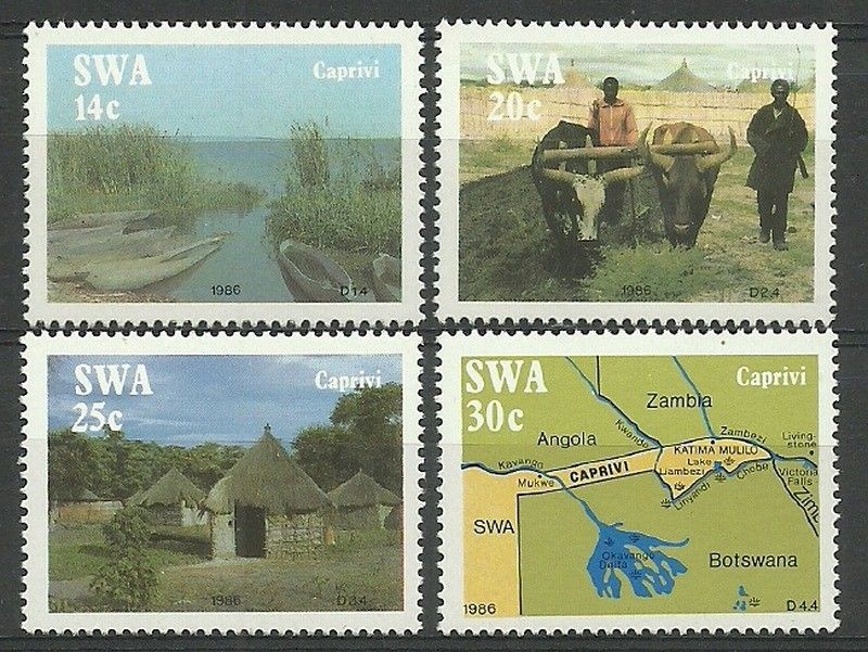 Znaczek Namibia 1986 Mi 596-599 Czyste **