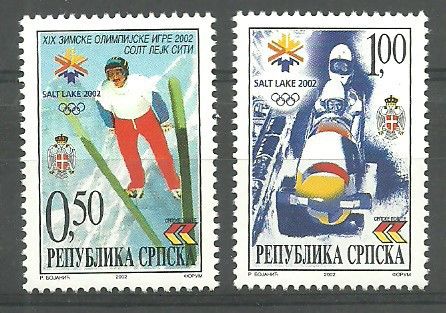 Znaczek Republika Serbska 2002 Mi 235-236 Czyste **