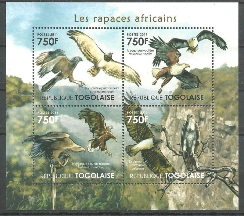 Znaczek Togo 2011 Mi ark 4122-4125 Czyste **