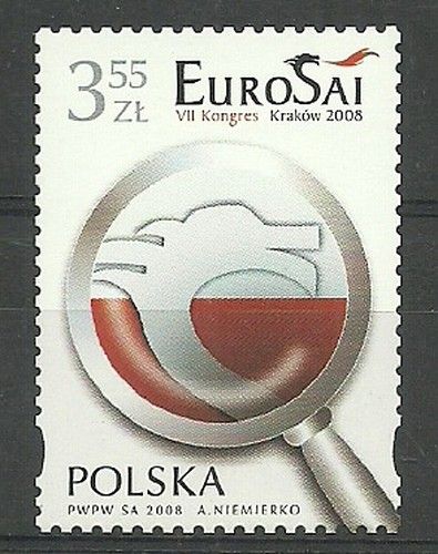 Znaczek Polska 2008 Mi 4360 Fi 4210 Czyste **
