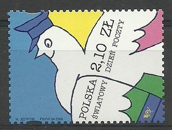 Znaczek Polska 2008 Mi 4388 Fi 4238 Czyste **