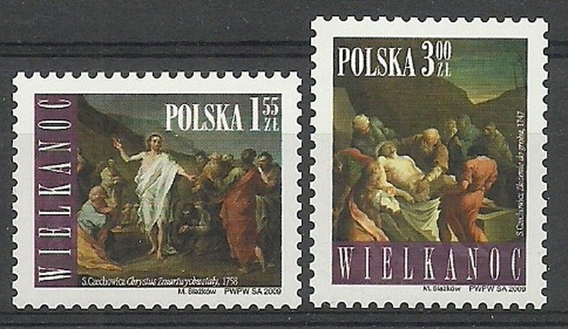 Znaczek Polska 2009 Mi 4417-4418 Fi 4267-4268 Czyste **