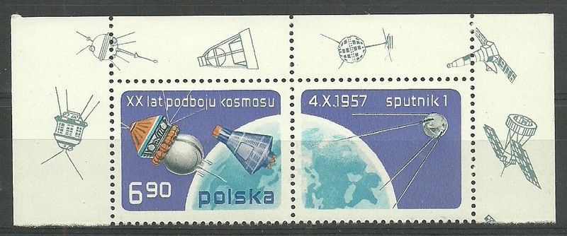 Znaczek Polska 1977 Mi zf 2539 Fi Pw 2392 Czyste **