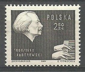 Znaczek Polska 1960 Mi 1186 Fi 1042 Czyste **