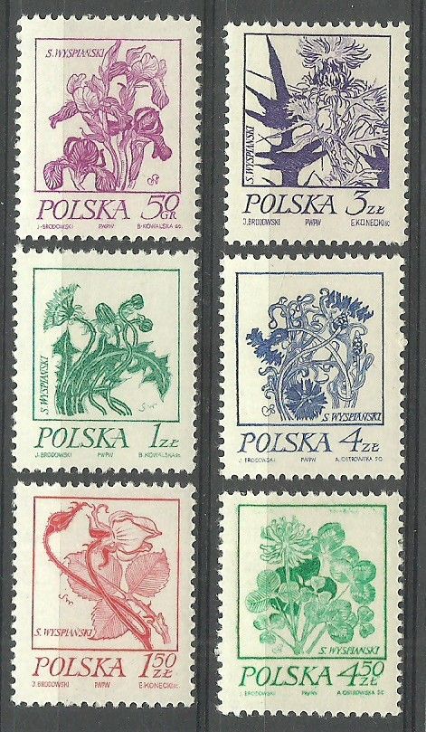 Znaczek Polska 1974 Mi 2296-2301 Fi 2148-2153 Czyste **