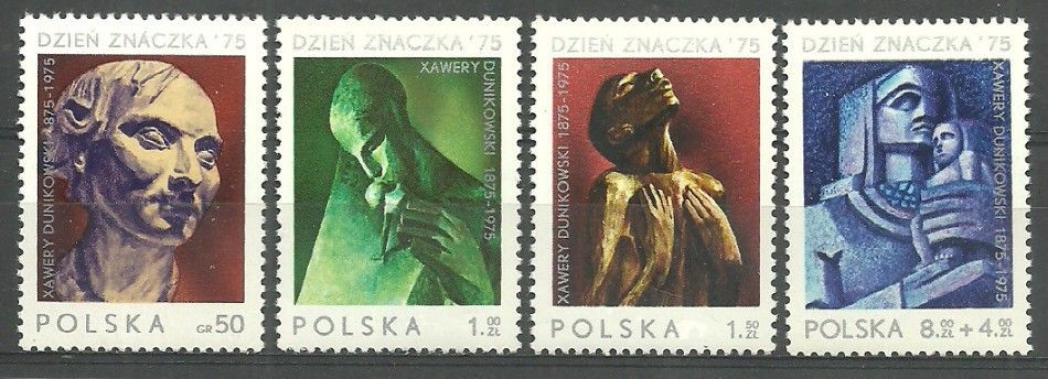 Znaczek Polska 1975 Mi 2409-2412 Fi 2262-2265 Czyste **