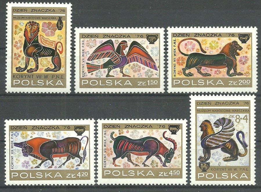 Znaczek Polska 1976 Mi 2461-2466 Czyste **