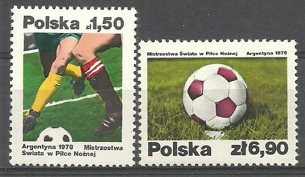 Znaczek Polska 1978 Mi 2557-2558 Fi 2410-2411 Czyste **