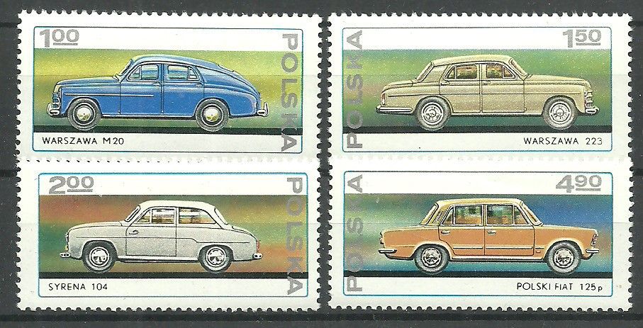 Znaczek Polska 1976 Mi 2467-2470 Fi 2320-2323 Czyste **