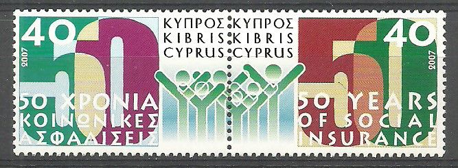 Znaczek Cypr 2007 Mi 1098-1099 Czyste **