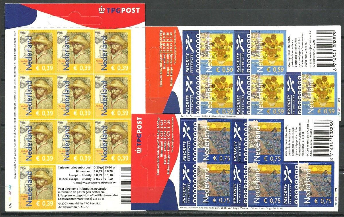 Znaczek Holandia 2003 Mi fol 2083-2085 Czyste **
