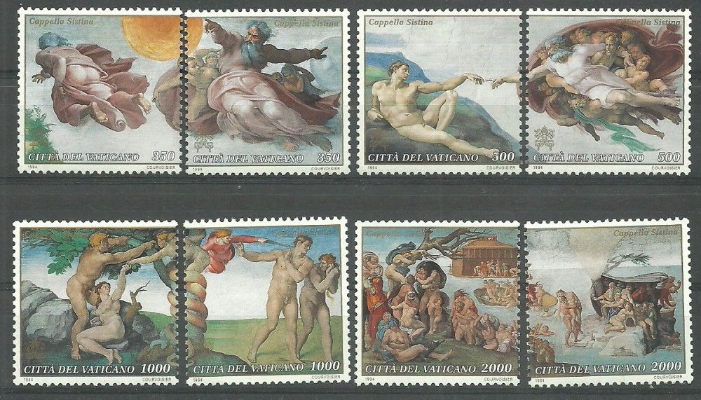 Znaczek Watykan 1994 Mi 1107-1114 Czyste **
