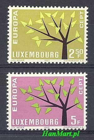 Znaczek Luksemburg 1962 Mi 657-658 Czyste **