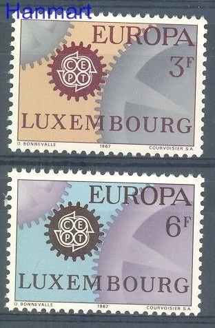 Znaczek Luksemburg 1967 Mi 748-749 Czyste **