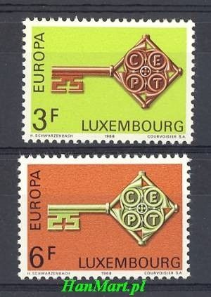 Znaczek Luksemburg 1968 Mi 771-772 Czyste **