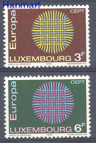 Znaczek Luksemburg 1970 Mi 807-808 Czyste **