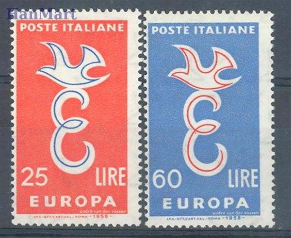 Znaczek Włochy 1958 Mi 1016-1017 Czyste **