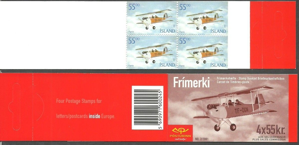 Znaczek Islandia 2001 Mi mh 979 Czyste **