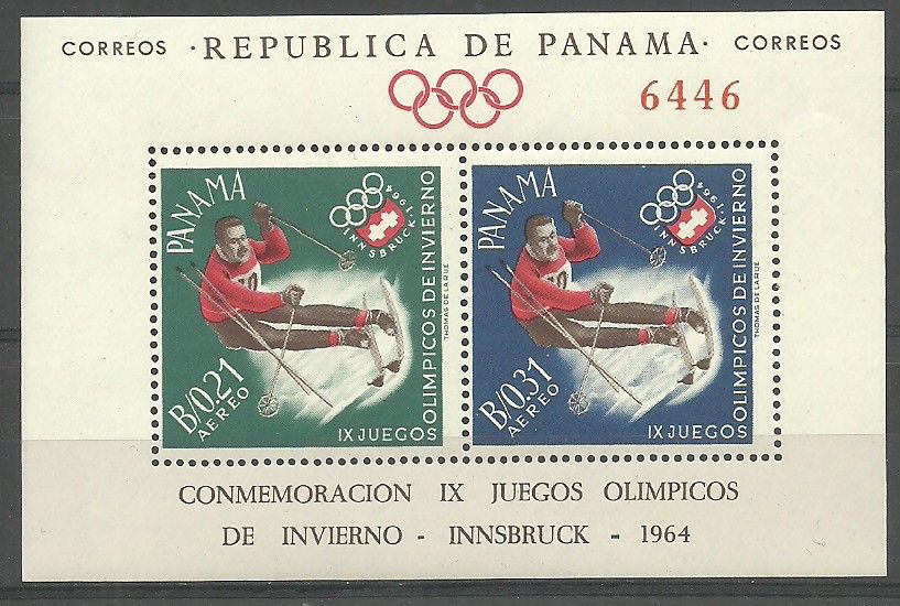 Znaczek Panama 1963 Mi bl 15 Czyste **