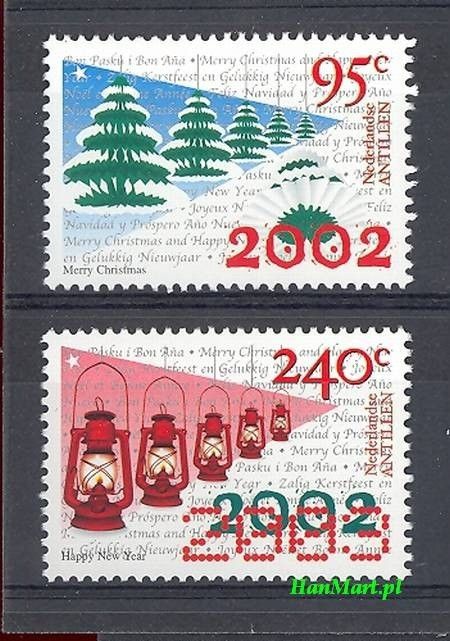 Znaczek Antyle Holenderskie 2002 Mi 1163-1164 Czyste **