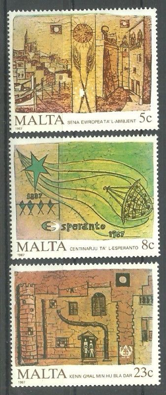 Znaczek Malta 1987 Mi 772-774 Czyste **