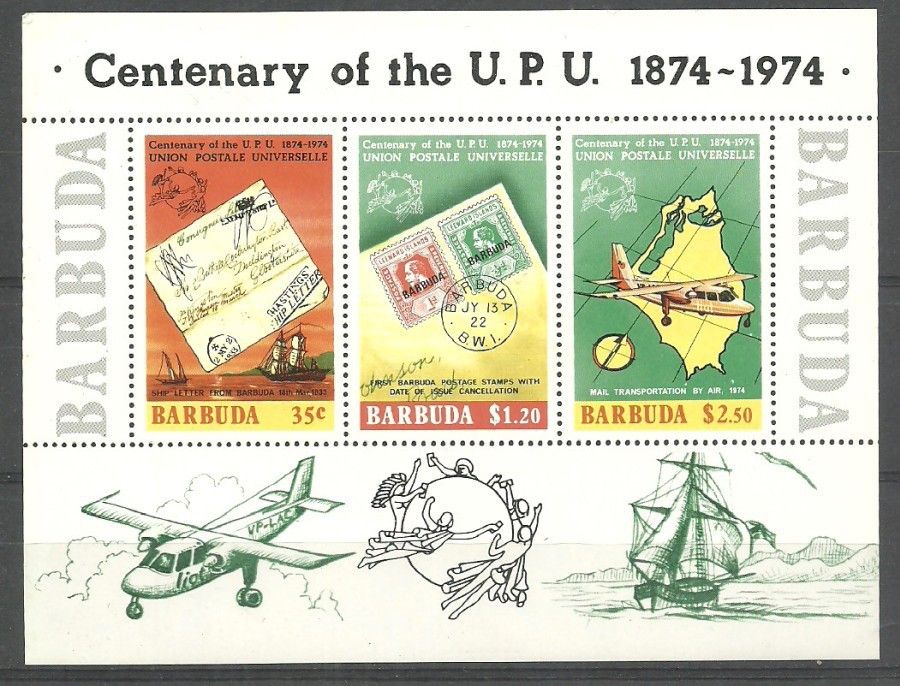 Znaczek Barbuda 1974 Mi bl 10 Czyste **