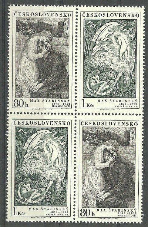 Znaczek Czechosłowacja 1973 Mi 2162-2163 Czyste **