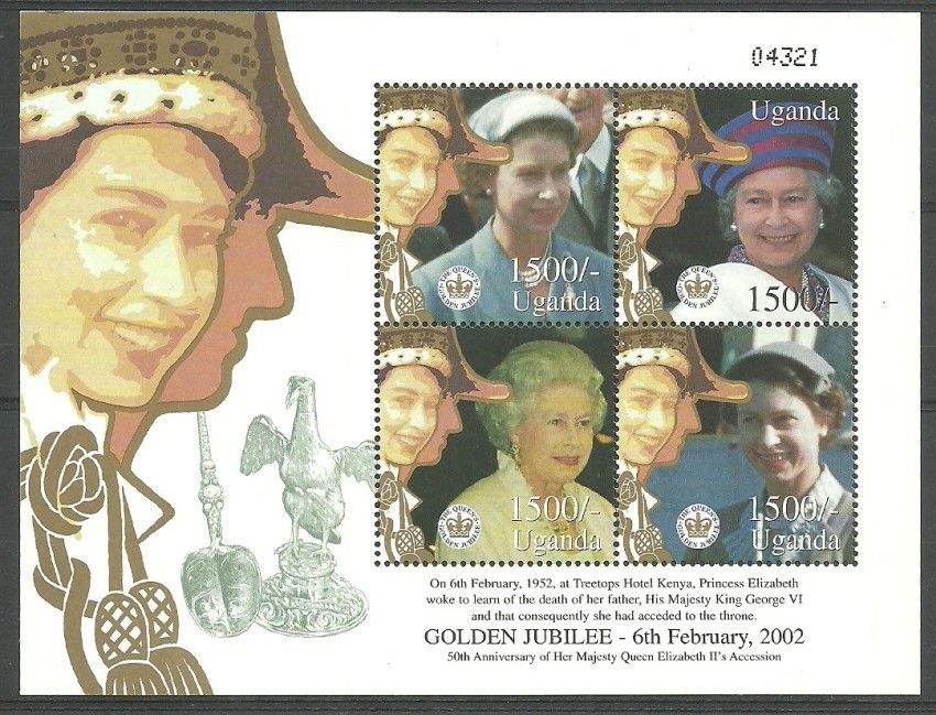 Znaczek Uganda 2002 Mi ark 2448-2451 Czyste **