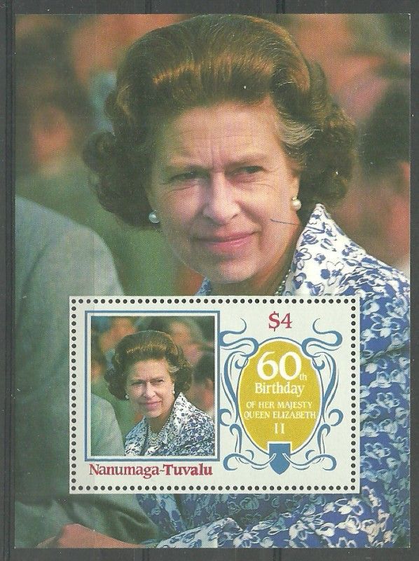 Znaczek Tuvalu 1986 Mi bl 4 Czyste **
