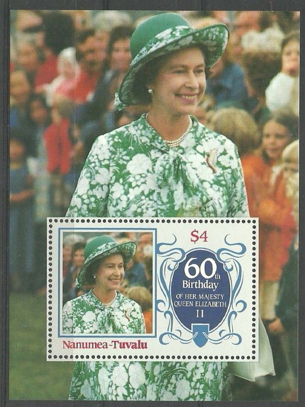 Znaczek Tuvalu 1986 Mi bl 4 Czyste **