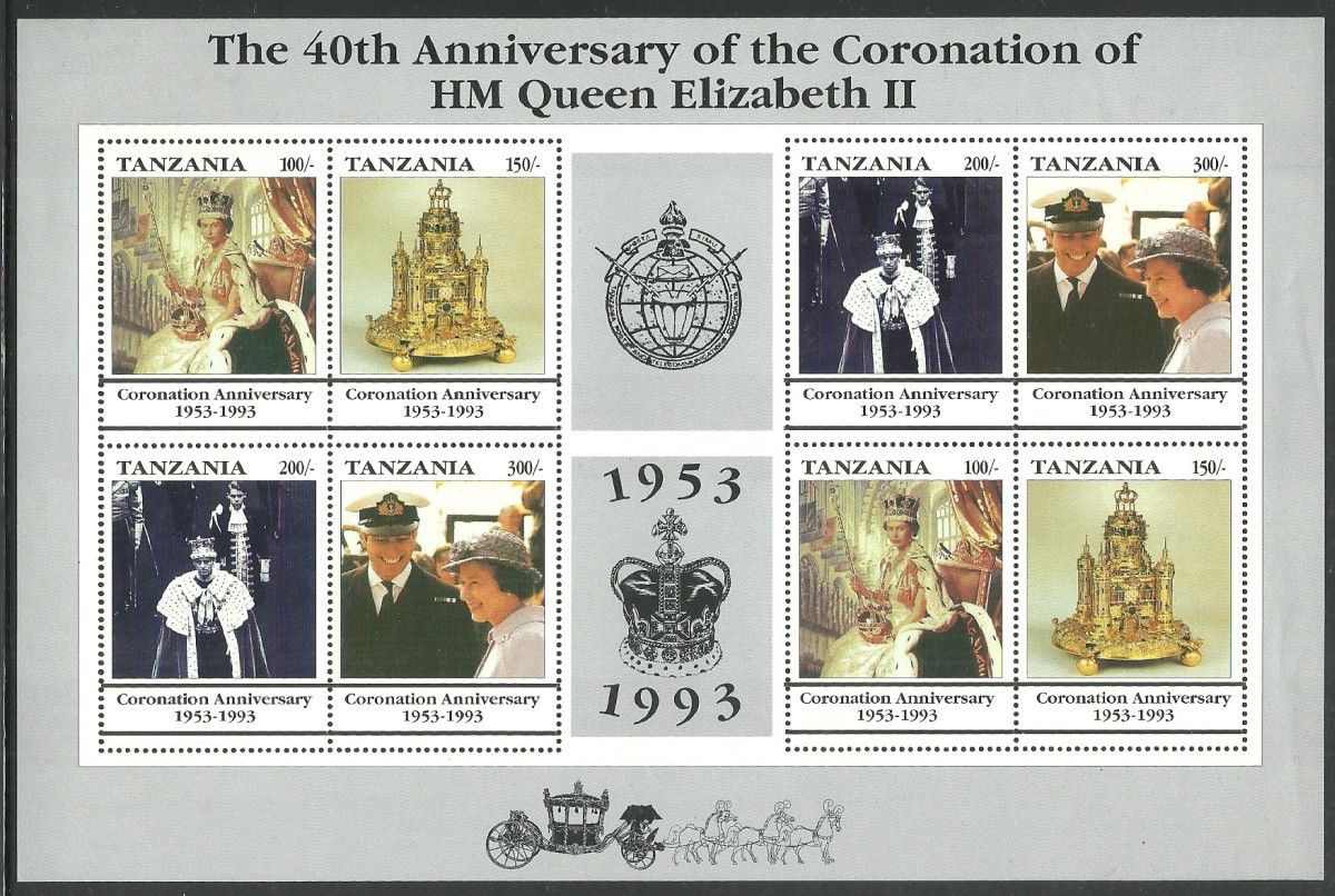 Znaczek Tanzania 1993 Mi ark 1488-1491 Czyste **