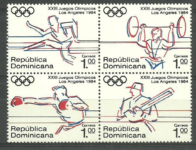 Znaczek Dominikana 1984 Mi 1427-1430 Czyste **
