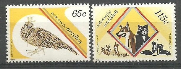 Znaczek Antyle Holenderskie 1989 Mi 656-657 Czyste **