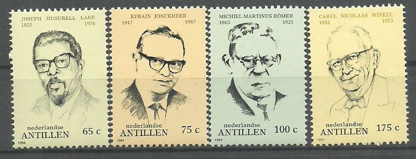 Znaczek Antyle Holenderskie 1994 Mi 802-805 Czyste **
